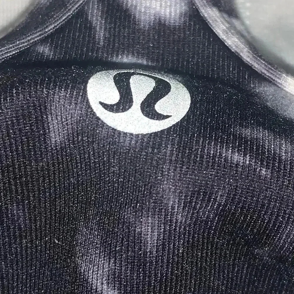 Lululemon Power Y Tank (Luon) Dusk Dye White Black